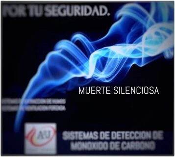 Representación del monóxido de carbono como gas tóxico invisible y peligroso en Alcalá de Henares con sistemas de detección para prevenir riesgos